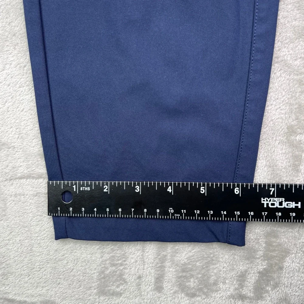 Fabletics Only-Go Pants Mens 30x28 Navy Blue Solid Performance Chino Trousers